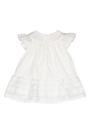 White cotton dress ERMANNO SCERVINO KIDS | SBAB002CCA272BS0040001